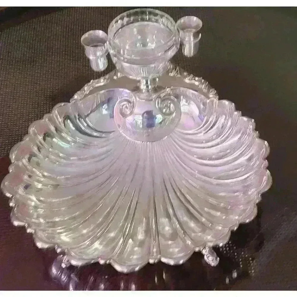Crescent- Silver Plated Shell Shaped Serving Dish - Picture 2 of 6